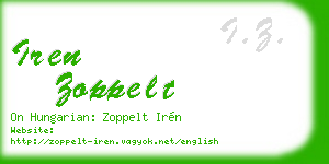 iren zoppelt business card